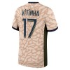 Maillot de Foot Paris Saint-Germain Vitinha 17 Quatrième Jordan 2023-24